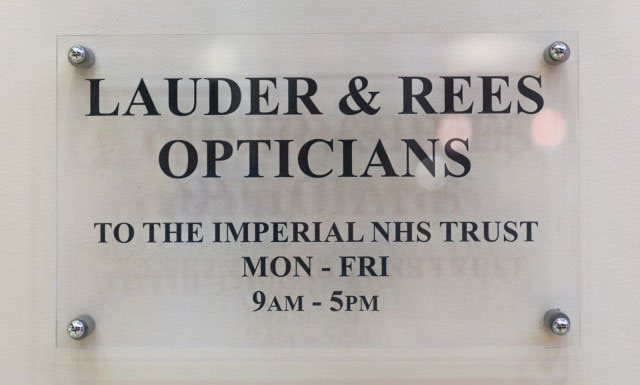Lauder and Rees, Independent Opticians located in Praed Street,Paddington, London